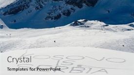  Presentation with kosovo - Presentation theme enhanced with kosovo-is-serbia-written background and a light gray colored foreground