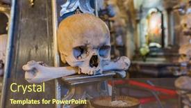  Presentation with kutna hora - Presentation consisting of kostnice-church-in-kutna-hora background and a tawny brown colored foreground