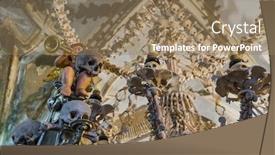  Presentation with kutna hora - Presentation theme consisting of kostnice-church-in-kutna-hora background and a coral colored foreground