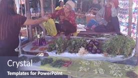  Presentation with sabah - Presentation theme with kota-belud-sabah-malaysia background and a ocean colored foreground