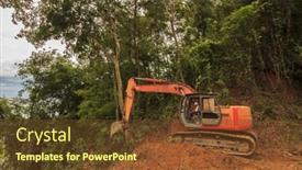  Presentation with palm oil industry - Slide deck featuring kota-kinabalu-malaysia-circa-june background and a tawny brown colored foreground