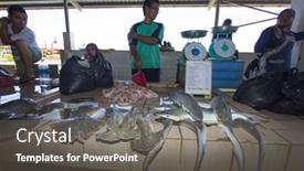  Presentation with environmental - Presentation theme consisting of kota-kinabalu-malaysia-may-17 background and a gray colored foreground