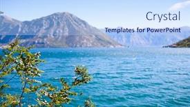  Presentation with kotor montenegro - PPT layouts having kotor-bay-in-montenegro-europe background and a light blue colored foreground
