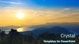  Presentation with kotor montenegro - Amazing slide set having kotor bay on sunset - montenegro - nature and architecture background backdrop and a ocean colored foreground