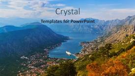  Presentation with kotor montenegro - PPT layouts featuring kotor-bay-on-sunset-montenegro background and a light blue colored foreground