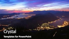  Presentation with kotor montenegro - Beautiful slides featuring kotor bay on sunset - montenegro - nature and architecture background backdrop and a black colored foreground
