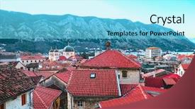  Presentation with kotor montenegro - Presentation theme featuring kotor montenegro january 6 2016 background and a arctic colored foreground