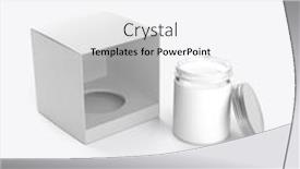  Presentation with candle - Presentation theme with kraft-box-with-candle-mockup background and a white colored foreground