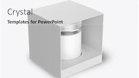  Presentation with candle - PPT theme featuring kraft-box-with-candle-mockup background and a white colored foreground