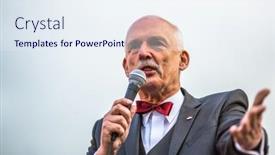  Presentation with election - Cool new theme with krakow-poland-apr-29-2015 backdrop and a sky blue colored foreground