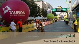  Presentation with participant - PPT theme having krakow-poland-august-3-unidentified background and a coral colored foreground