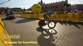  Presentation with participant - Amazing presentation design having krakow-poland-august-3-unidentified backdrop and a tawny brown colored foreground
