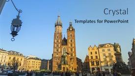  Presentation with church medieval - 