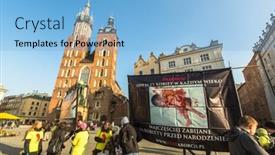  Presentation with abortion - Amazing PPT theme having krakow-poland-feb-7-2015 backdrop and a light blue colored foreground