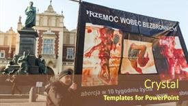  Presentation with abortion - Audience pleasing PPT theme consisting of krakow-poland-feb-7-2015 backdrop and a tawny brown colored foreground