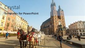  Presentation with church medieval - 