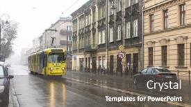  Presentation with jewish - Theme consisting of krakow-poland-jan-25-2015 background and a gray colored foreground