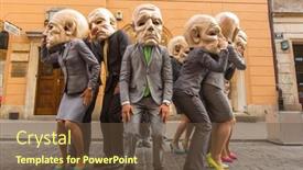  Presentation with points - Beautiful slide deck featuring krakow-poland-jul-12-2015 backdrop and a tawny brown colored foreground