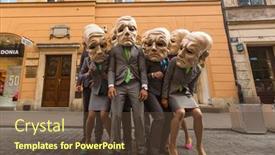  Presentation with points - Slide set having krakow-poland-jul-12-2015 background and a tawny brown colored foreground