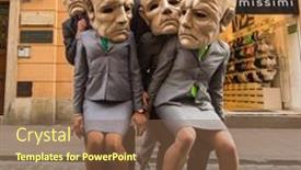  Presentation with points - Theme featuring krakow-poland-jul-12-2015 background and a tawny brown colored foreground