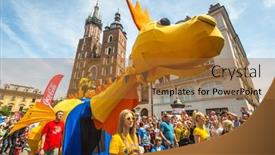  Presentation with dragons - Slide deck having krakow-poland-may-31-2015 background and a red colored foreground