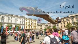  Presentation with dragons - Slide set featuring krakow-poland-may-31-2015 background and a light blue colored foreground