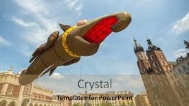  Presentation with dragons - Theme with krakow-poland-may-31-2015 background and a coral colored foreground