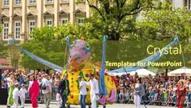  Presentation with dragons - Audience pleasing PPT theme consisting of krakow-poland-may-31-2015 backdrop and a tawny brown colored foreground