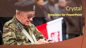  Presentation with republic day - Theme enhanced with krakow-poland-nov-11-unidentified background and a  colored foreground