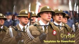 Presentation with republic day - Audience pleasing slide set consisting of krakow-poland-nov-11-unidentified backdrop and a tawny brown colored foreground