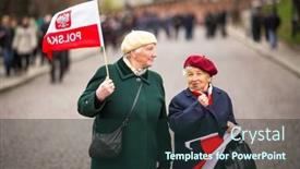  Presentation with republic day - Cool new slide set with krakow-poland-nov-11 backdrop and a tawny brown colored foreground