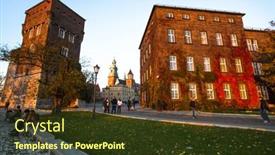  Presentation with president - Slide deck consisting of rod palm motifs arranged neatly color is pretty neat background and a yellow colored foreground