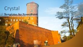  Presentation with president - Audience pleasing slide deck consisting of krakow-poland-oct-19 backdrop and a light blue colored foreground