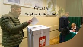  Presentation with senate - Slides with krakow-poland-october-25-2015 background and a coral colored foreground