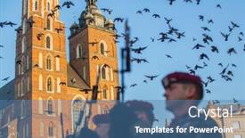  Presentation with soldiers - Cool new PPT layouts with krakow-poland-sep-10-2016 backdrop and a teal colored foreground