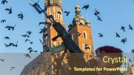  Presentation with soldiers - Colorful PPT layouts enhanced with krakow-poland-sep-10-2016 backdrop and a tawny brown colored foreground