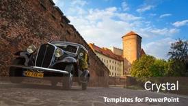  Presentation with president - Amazing presentation theme having krakow-poland-sep-21 backdrop and a tawny brown colored foreground