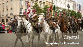  Presentation with feast - Slide set with krakow-poland-sep-22-unidentified background and a violet colored foreground