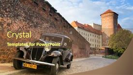  Presentation with president - Amazing presentation design having krakow-poland-sept-21 backdrop and a tawny brown colored foreground