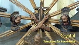  Presentation with church altar - Slide set having krapina-croatia-july-01-2013 background and a tawny brown colored foreground