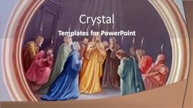  Presentation with pentecost - Audience pleasing presentation theme consisting of krasic-croatia-june-11-pentecost backdrop and a dark gray colored foreground