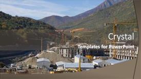  Presentation with building - Presentation consisting of krasnaya-polyana-sochi-building background and a gray colored foreground