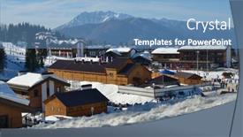  Presentation with olympic - Cool new theme with krasnaya-polyana-sochi-russia-february backdrop and a teal colored foreground