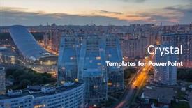  Presentation with snowball - Colorful PPT layouts enhanced with krasnogorsk-russia-jun-8-2016 backdrop and a  colored foreground