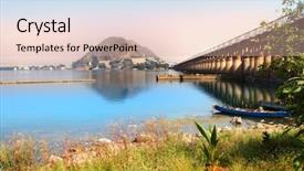  Presentation with krishna - Colorful presentation design enhanced with krishna - prakasam barrage in vijayawada india backdrop and a lemonade colored foreground