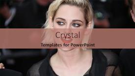  Presentation with gala night - Slide set featuring kristen-stewart-attends-the-cafe background and a coral colored foreground