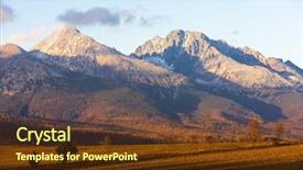  Presentation with western - Amazing presentation theme having krivan mountain and western part backdrop and a  colored foreground