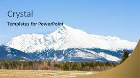 Presentation with high standards - Cool new presentation design with krivan-vysoke-tatry-high-tatras backdrop and a light blue colored foreground