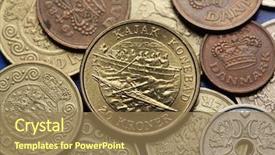  Presentation with inuit - Cool new presentation design with kronos - coins of denmark a kayak backdrop and a coral colored foreground