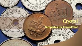  Presentation with ore - Audience pleasing PPT theme consisting of kronos - coins of norway norwegian crown backdrop and a tawny brown colored foreground